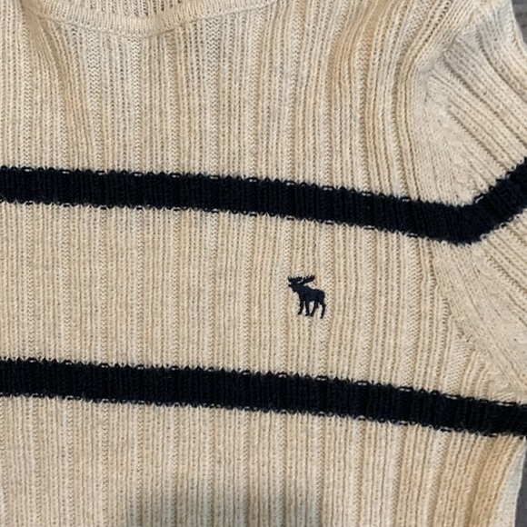 Abercrombie & Fitch Wool Blend Turtle Neck Sweater SZ Med BUT Looks Smaller - Picture 3 of 7